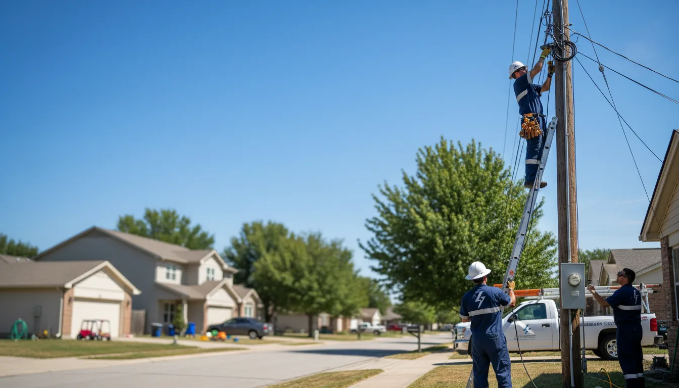 Residential electrician providing installation services in Royalton, KY